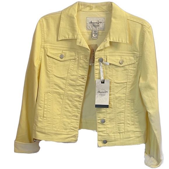 American Rag Jean Jacket, NWT Yellow M - Picture 1 of 9